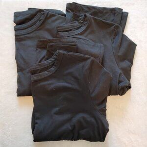 Lot of 3 Long Sleeve Layering Tees Black Small